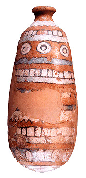 Babylonian glazed bottle after restoration (photo #p15)
