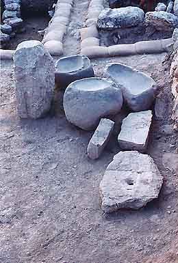 Basalt stone offering tables and standing stones (photo #p5)